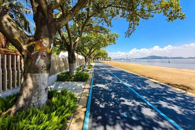 无敌海景骑行道、大片沙滩！南沙湾滨海岸线慢行道预计国庆前开放